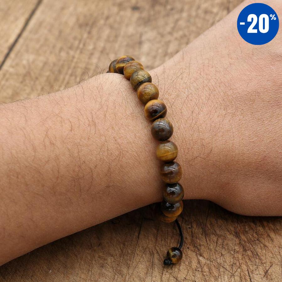 Bracelet Shamballa en oeil de Tigre