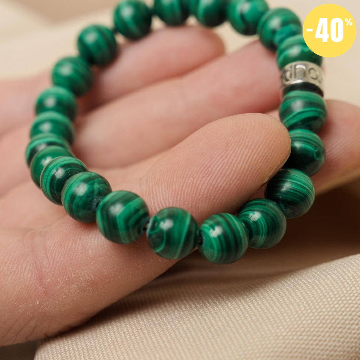 Bracelet « Soulagement des douleurs » en Malachite