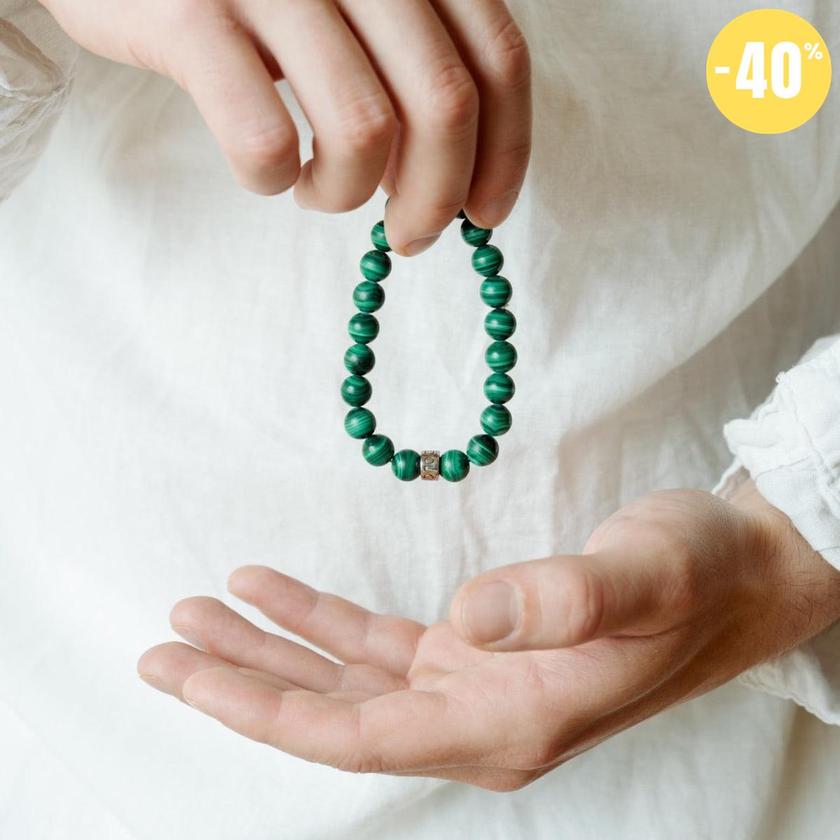 Bracelet « Soulagement des douleurs » en Malachite