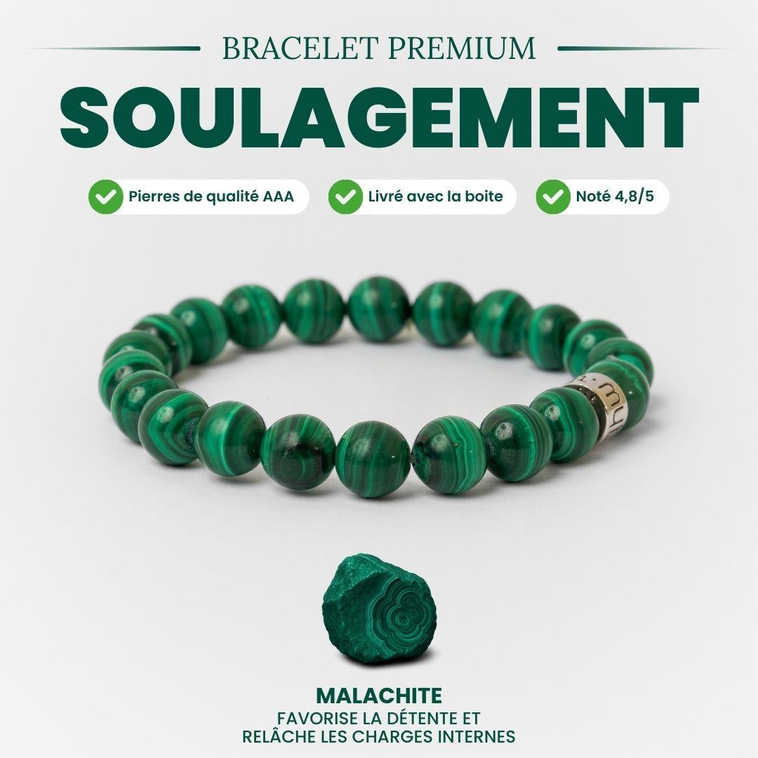 Bracelet « Soulagement » en Malachite