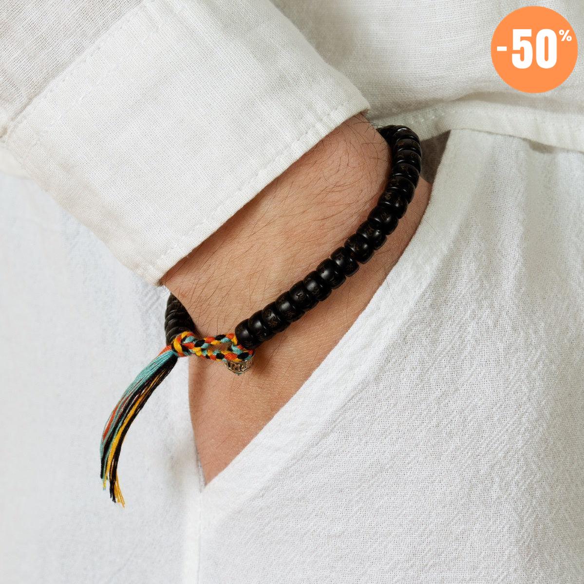 Bracelet tibétain bouddhiste mantra de grande compassion