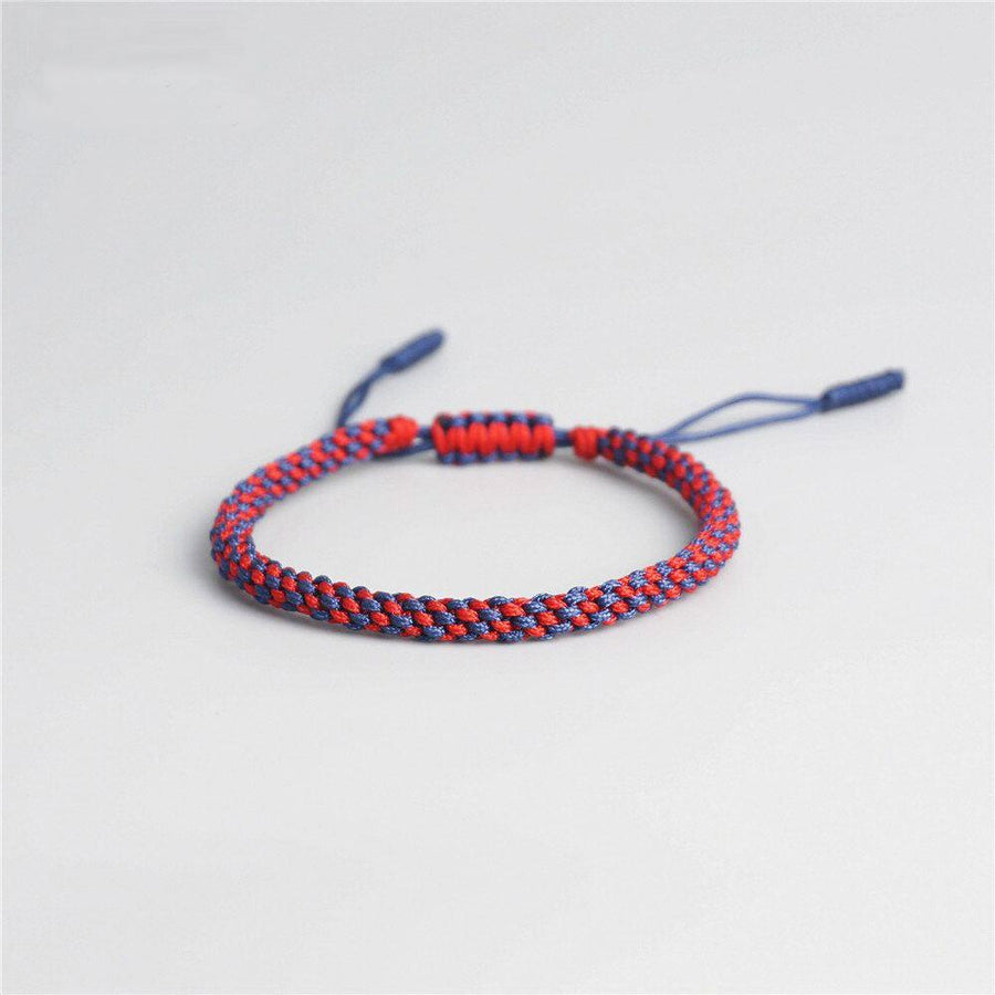 Bracelet tibétain coloré nœud chanceux