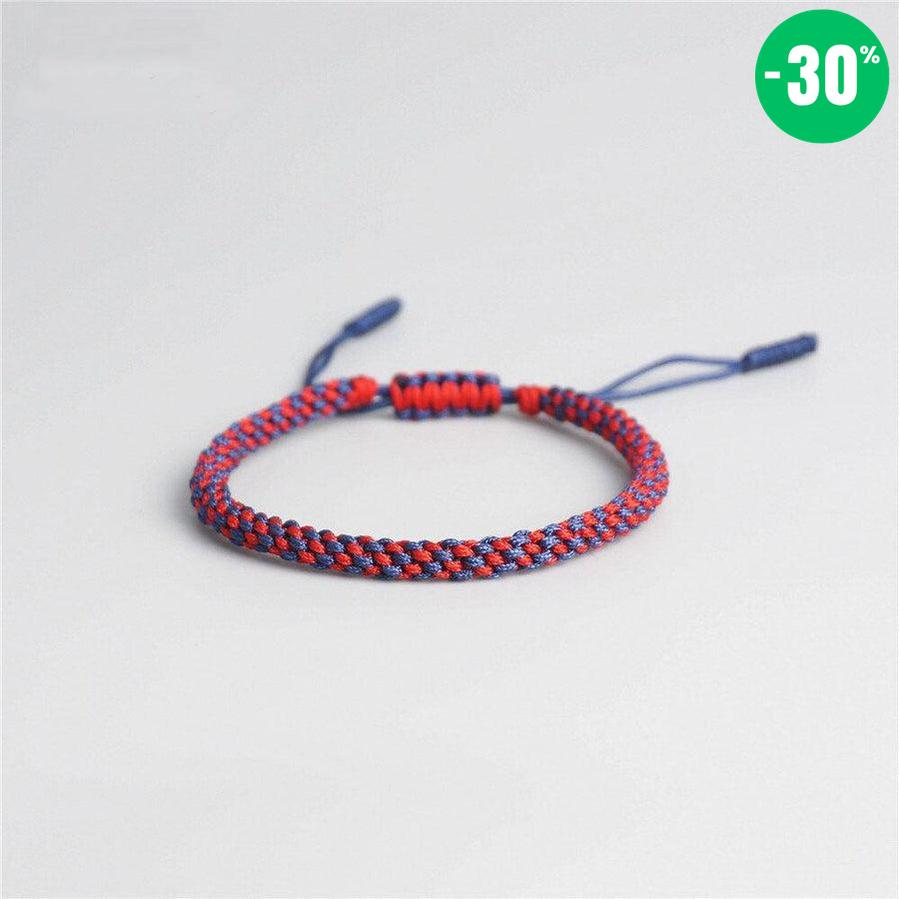 Bracelet tibétain coloré nœud chanceux