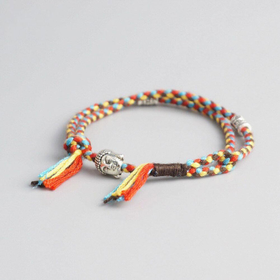 Bracelet tibétain porte-bonheur double rangs