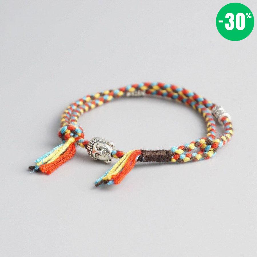 Bracelet tibétain porte-bonheur double rangs