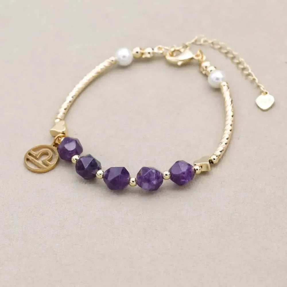Bracelet Zodiaque en Améthyste
