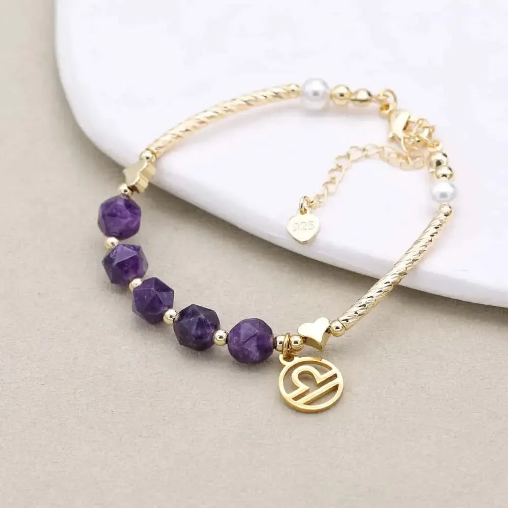 Bracelet Zodiaque en Améthyste