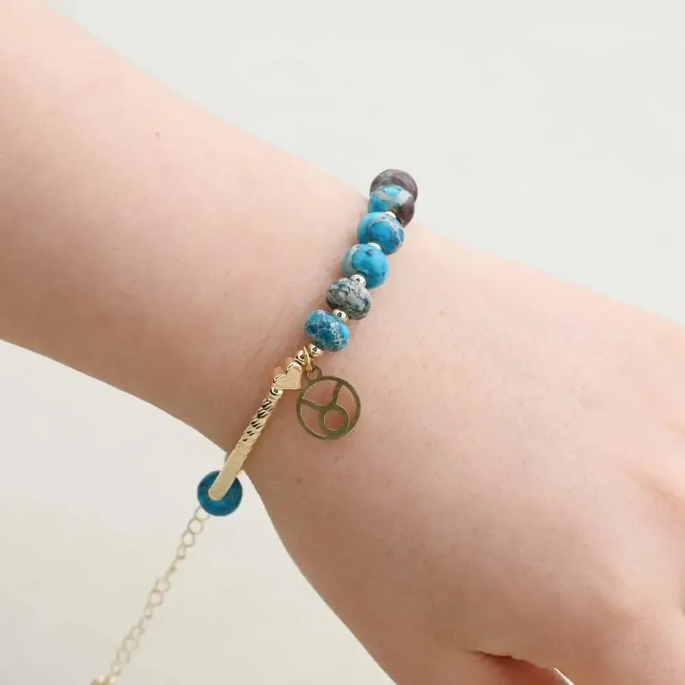 Bracelet Zodiaque en Jaspe Impérial