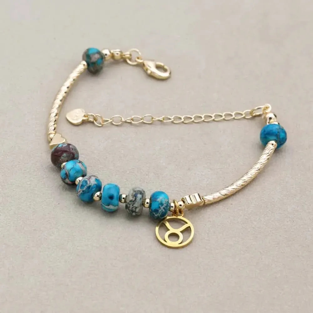 Bracelet Zodiaque en Jaspe Impérial
