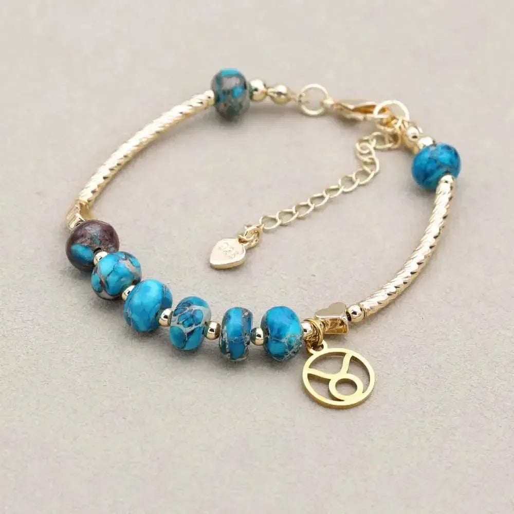 Bracelet Zodiaque en Jaspe Impérial