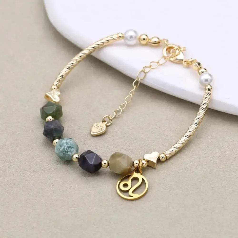 Bracelet Zodiaque en Jaspe Indien