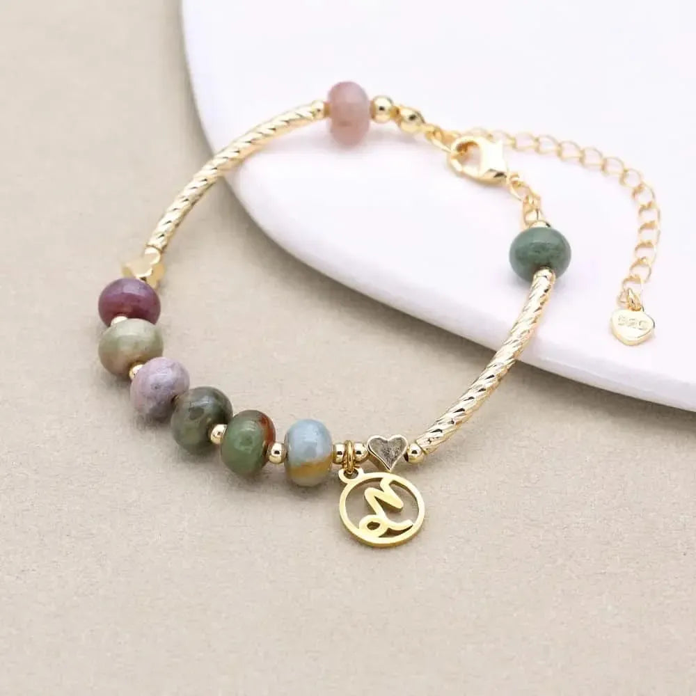 Bracelet Zodiaque en Jaspe Indien