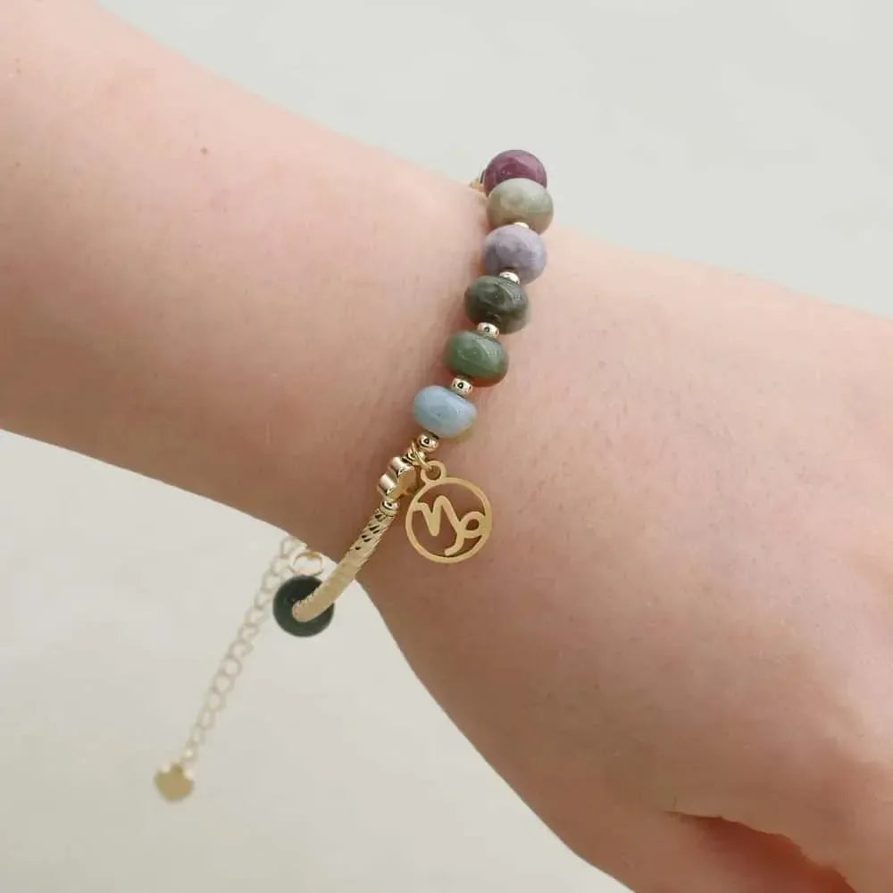 Bracelet Zodiaque en Jaspe Indien