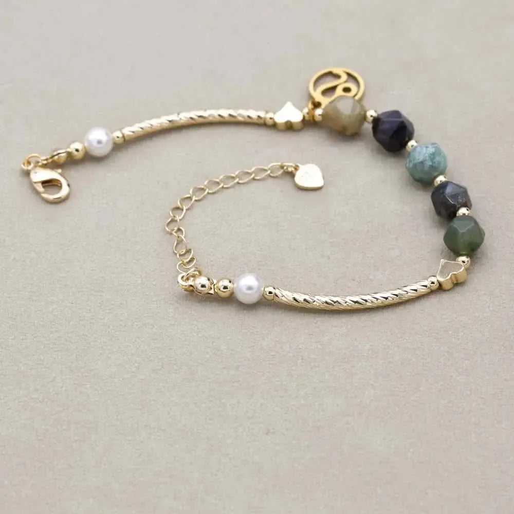 Bracelet Zodiaque en Jaspe Indien