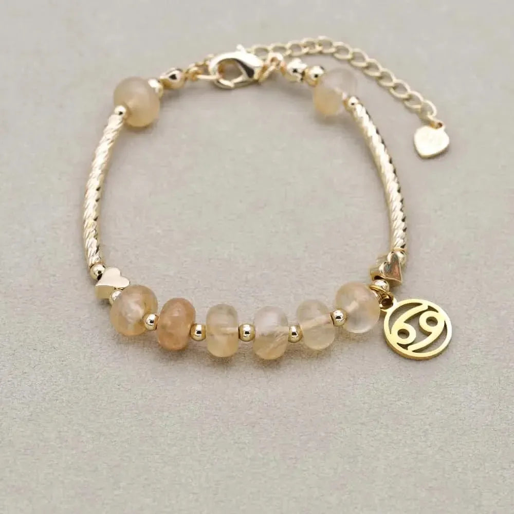 Bracelet Zodiaque en Quartz Fumé