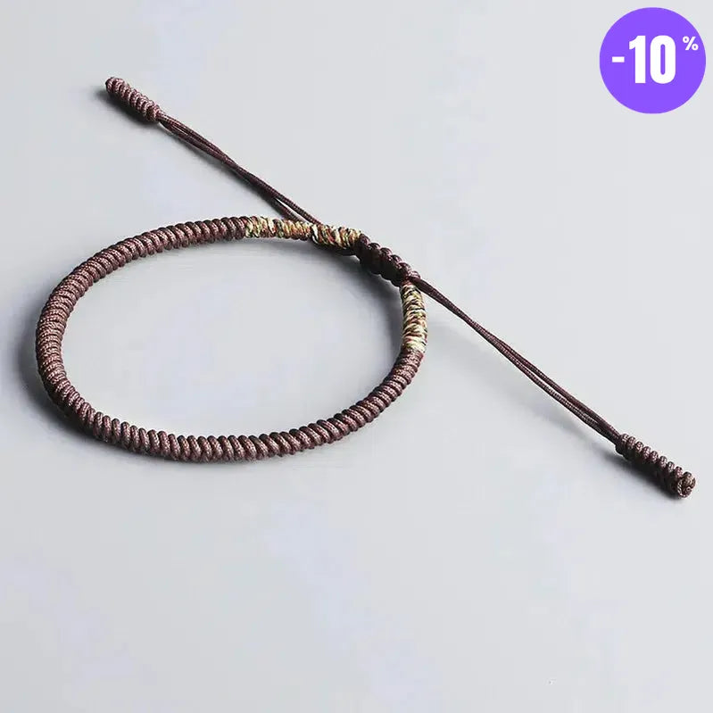 Bracelets bouddhistes porte-bonheur faits à la main