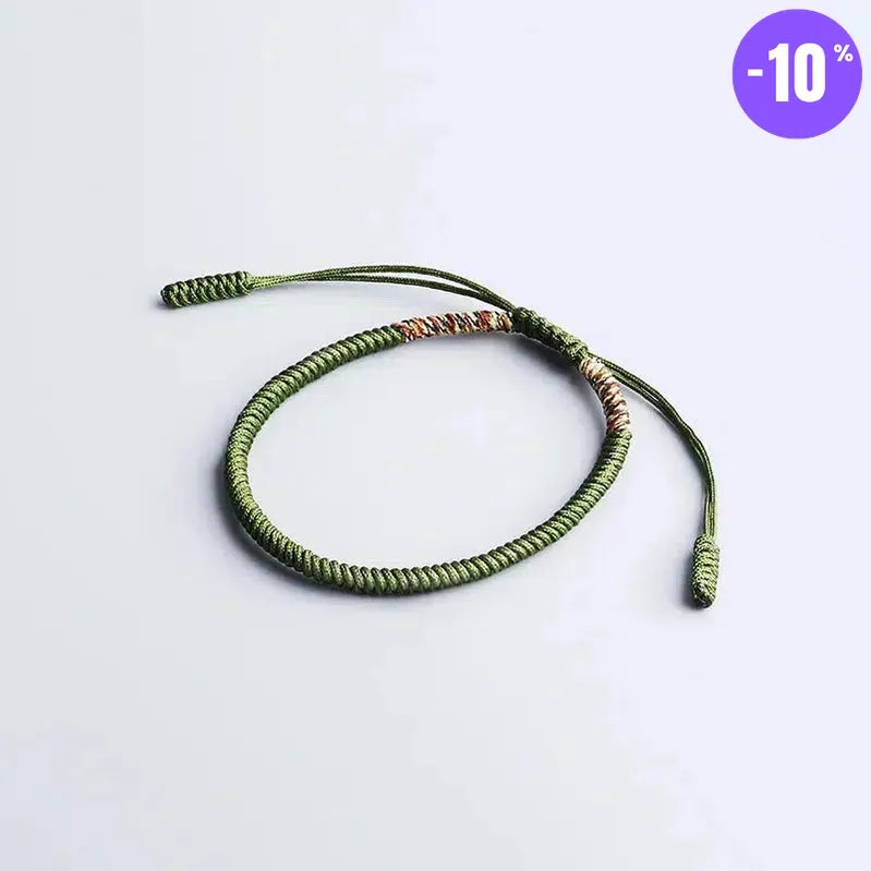 Bracelets bouddhistes porte-bonheur faits à la main