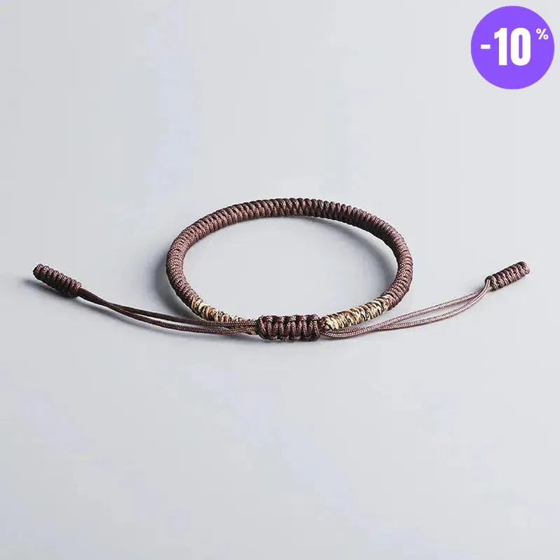 Bracelets bouddhistes porte-bonheur faits à la main