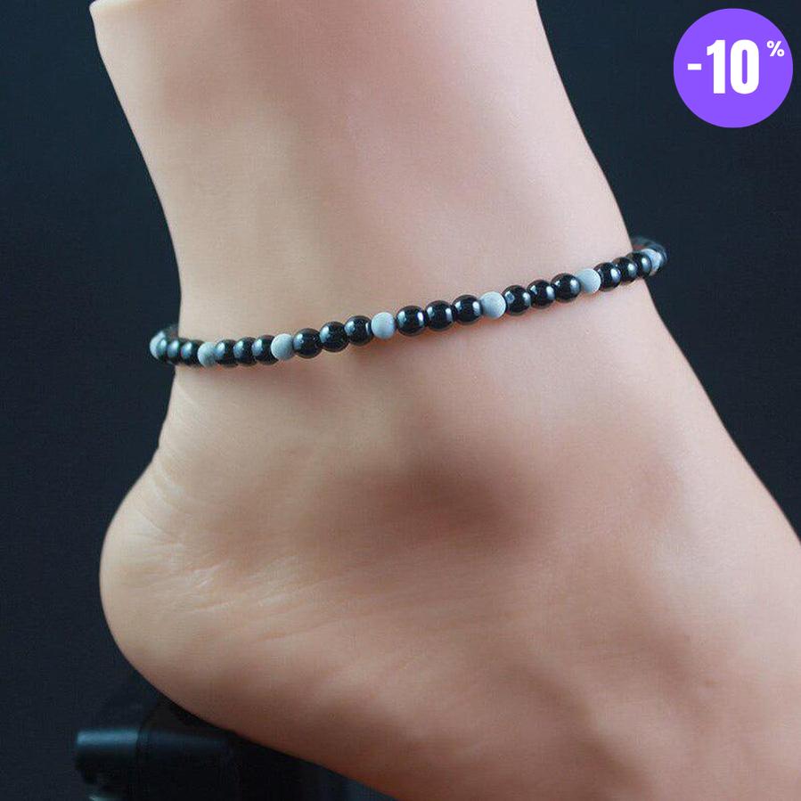 Bracelets de cheville en Hématite magnétique et pierres