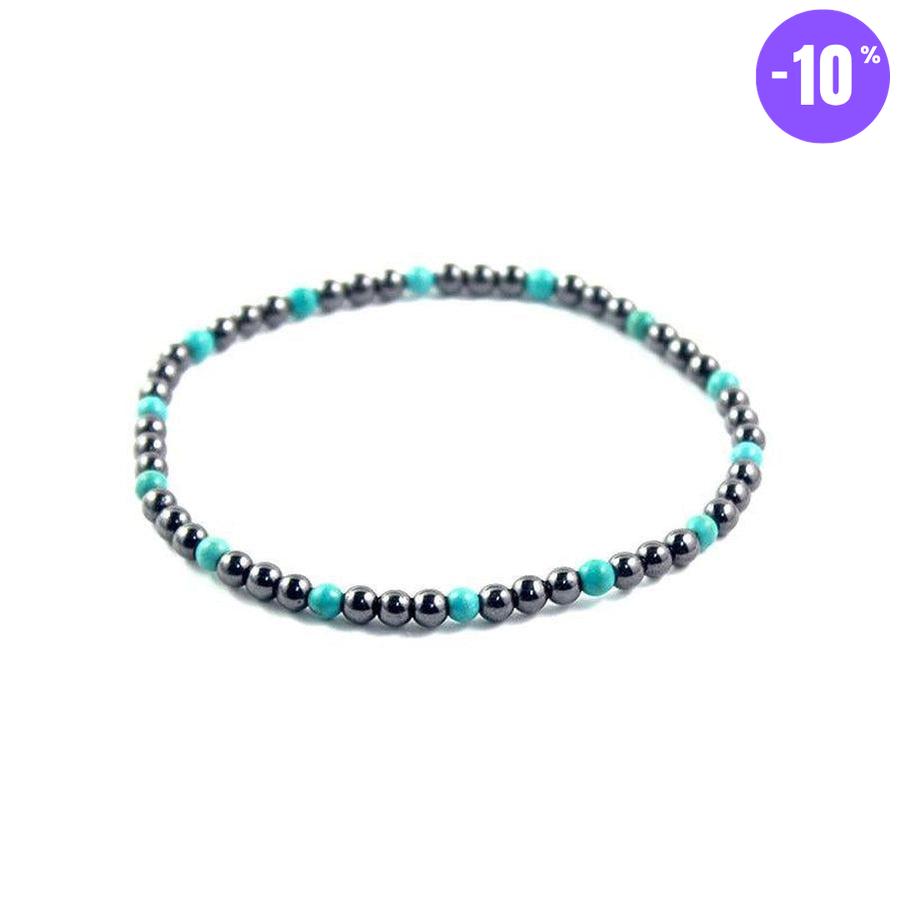 Bracelets de cheville en Hématite magnétique et pierres
