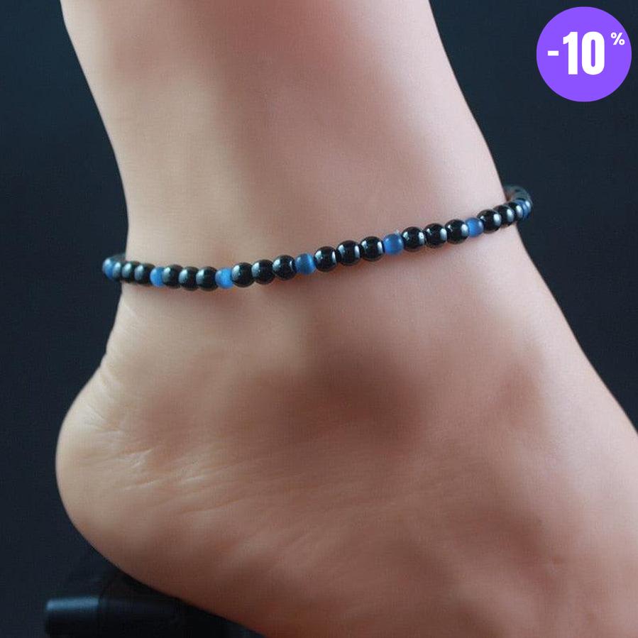 Bracelets de cheville en Hématite magnétique et pierres