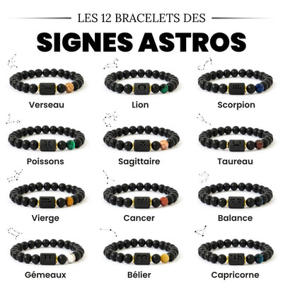 Bracelets des 12 signes astrologiques
