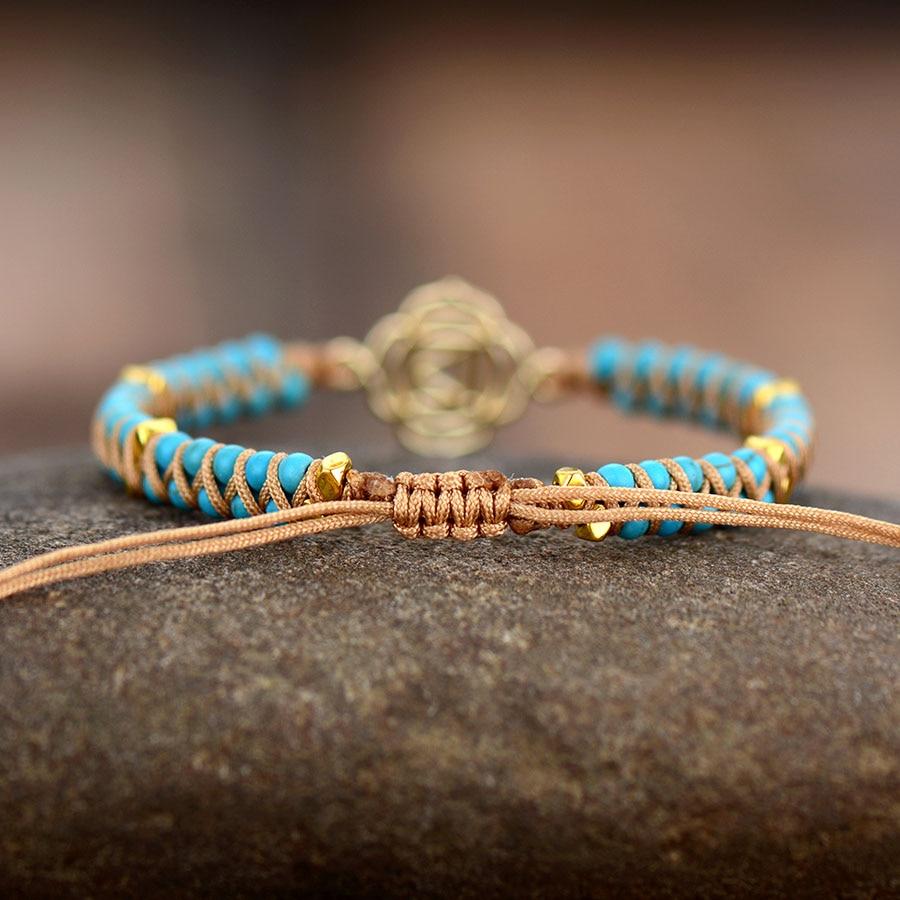 Bracelets «Muladhara» en Turquoise et Howlite
