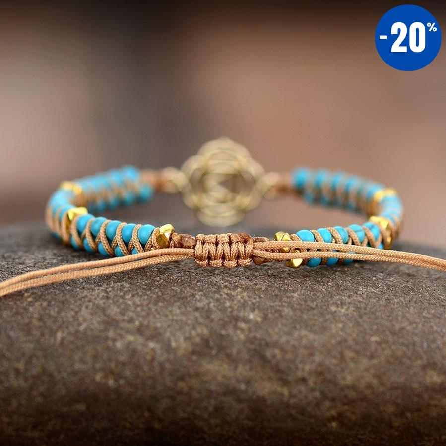 Bracelets «Muladhara» en Turquoise et Howlite