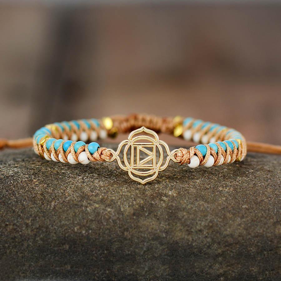 Bracelets «Muladhara» en Turquoise et Howlite