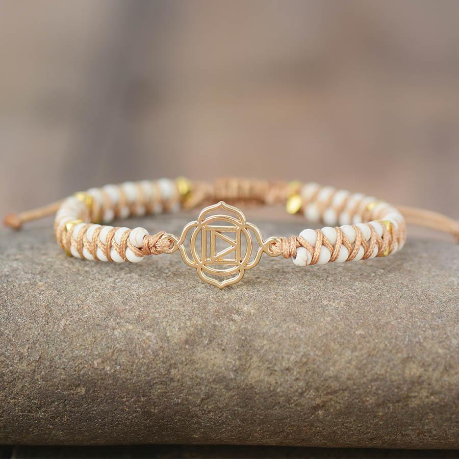 Bracelets «Muladhara» en Turquoise et Howlite