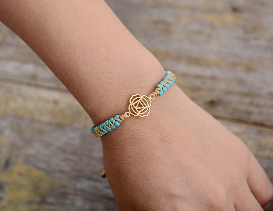 Bracelets «Muladhara» en Turquoise et Howlite