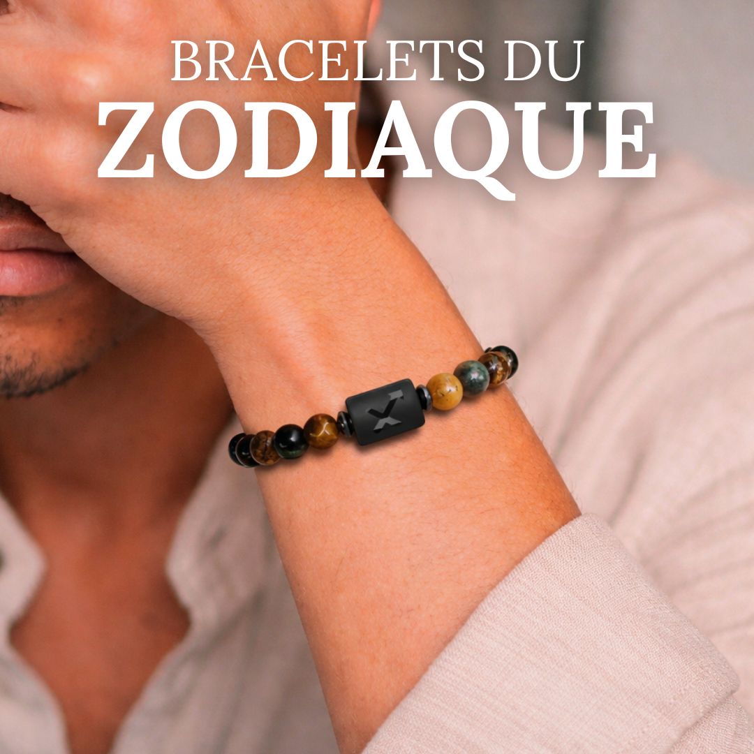 Bracelets signe du zodiaque en pierres naturelles