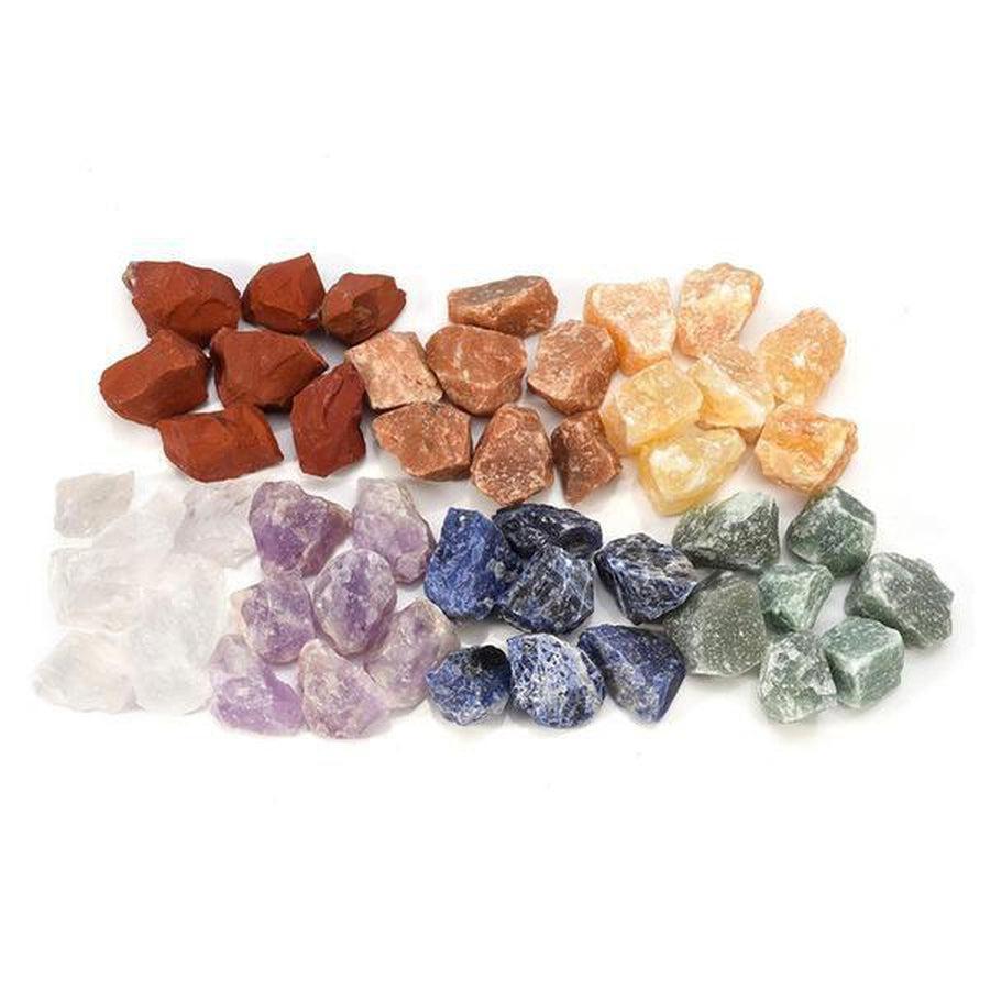 Coffret 7 pierres des Chakras brutes