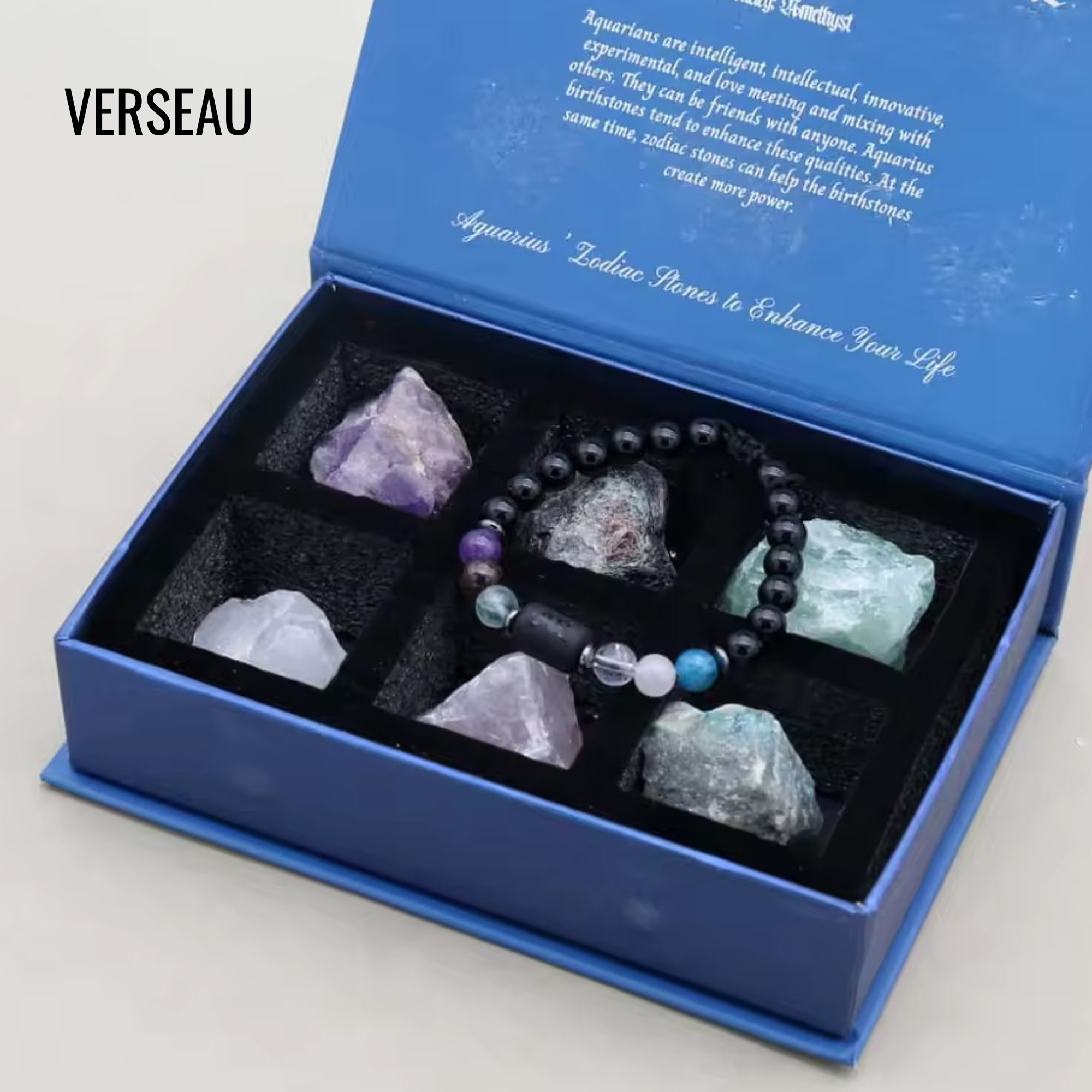 Coffret Astrologique – Bracelet et Pierres Naturelles