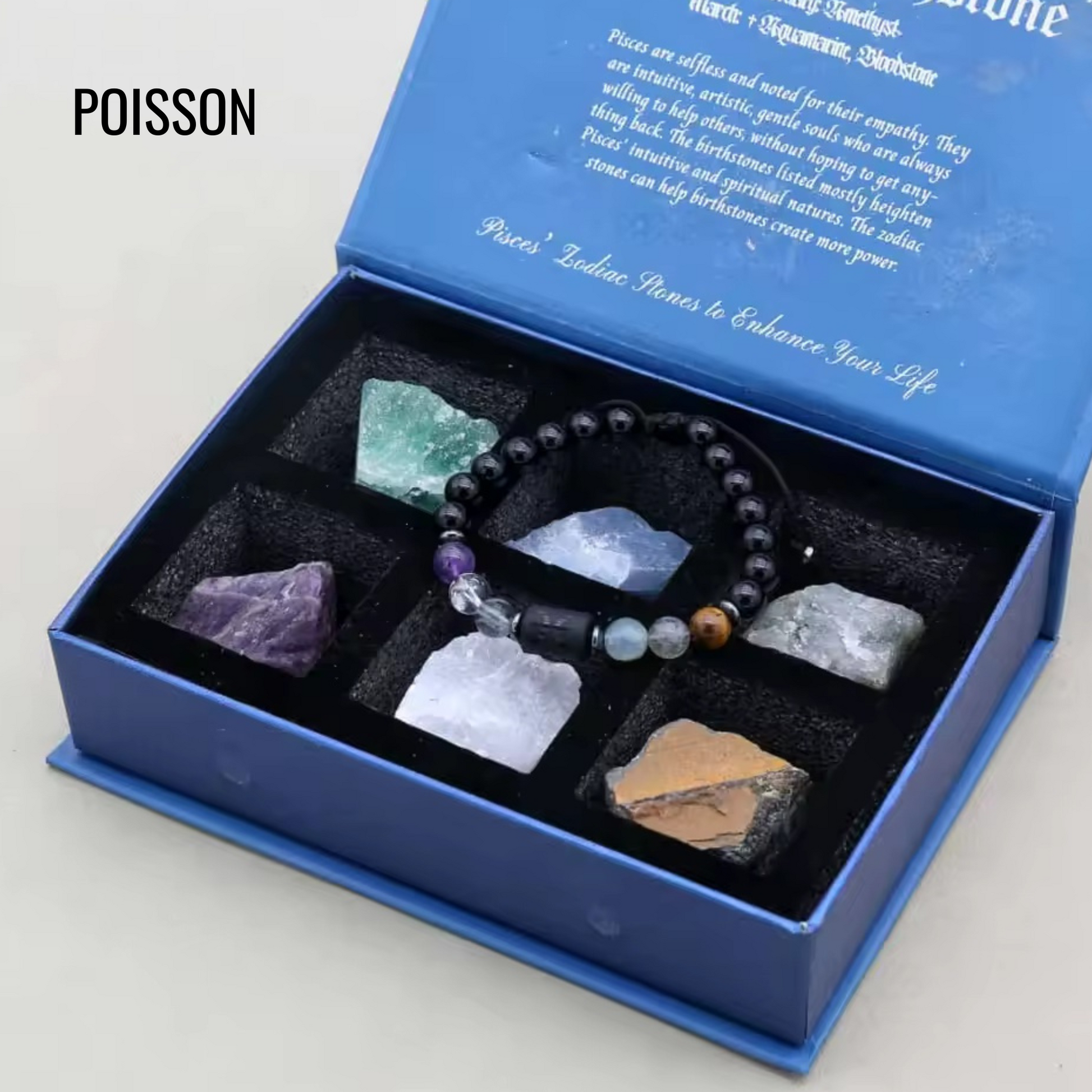 Coffret Astrologique – Bracelet et Pierres Naturelles