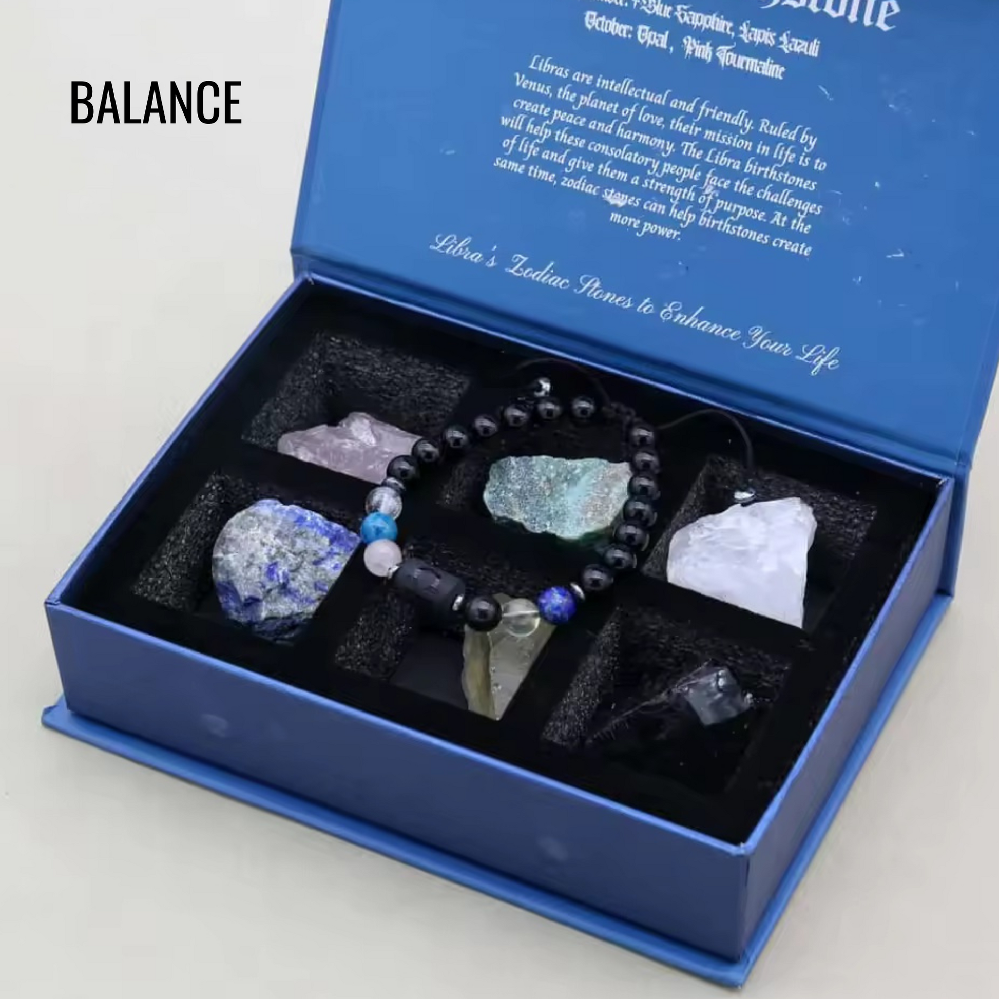 Coffret Astrologique – Bracelet et Pierres Naturelles