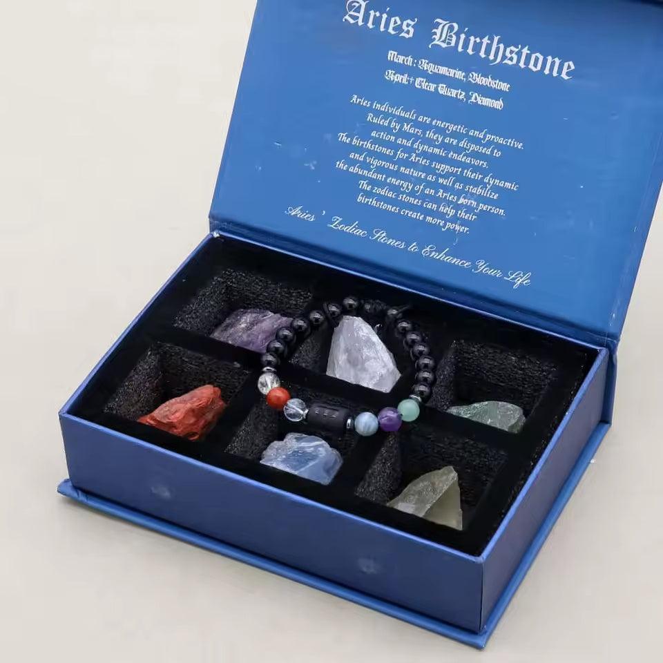 Coffret Astrologique – Bracelet et Pierres Naturelles