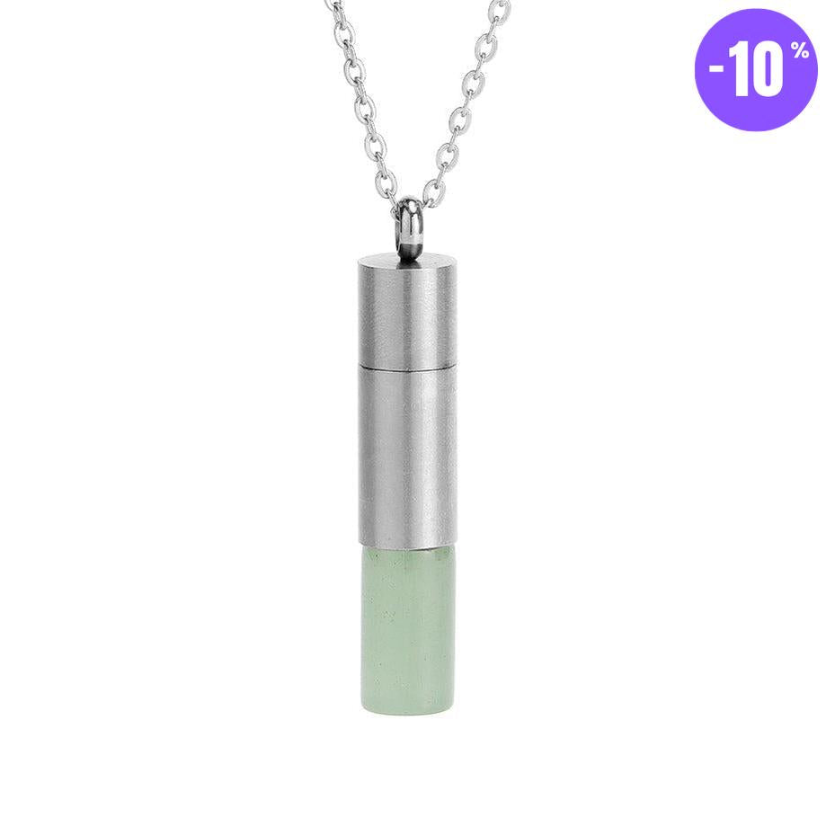 Collier Flacon Énergie en Pierres Naturelles