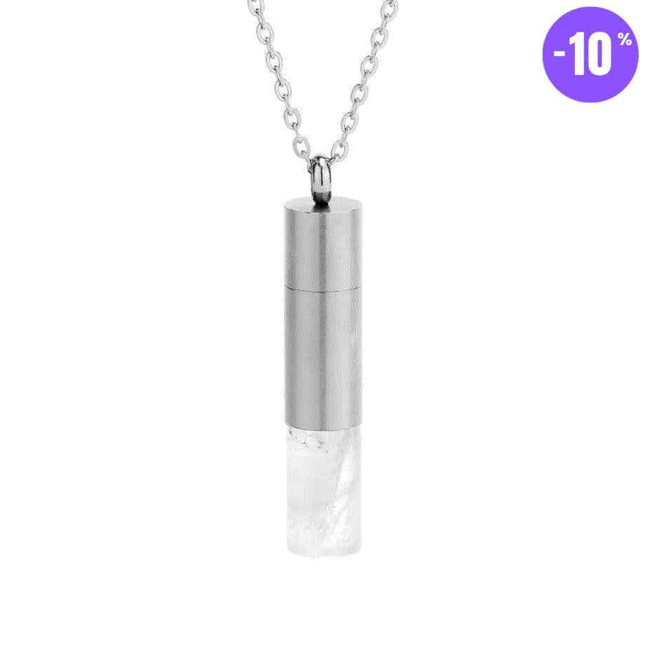 Collier Flacon Énergie en Pierres Naturelles