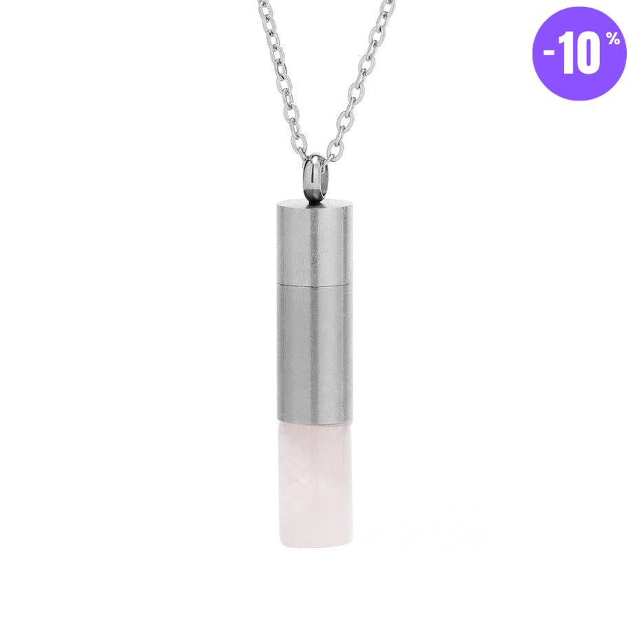 Collier Flacon Énergie en Pierres Naturelles