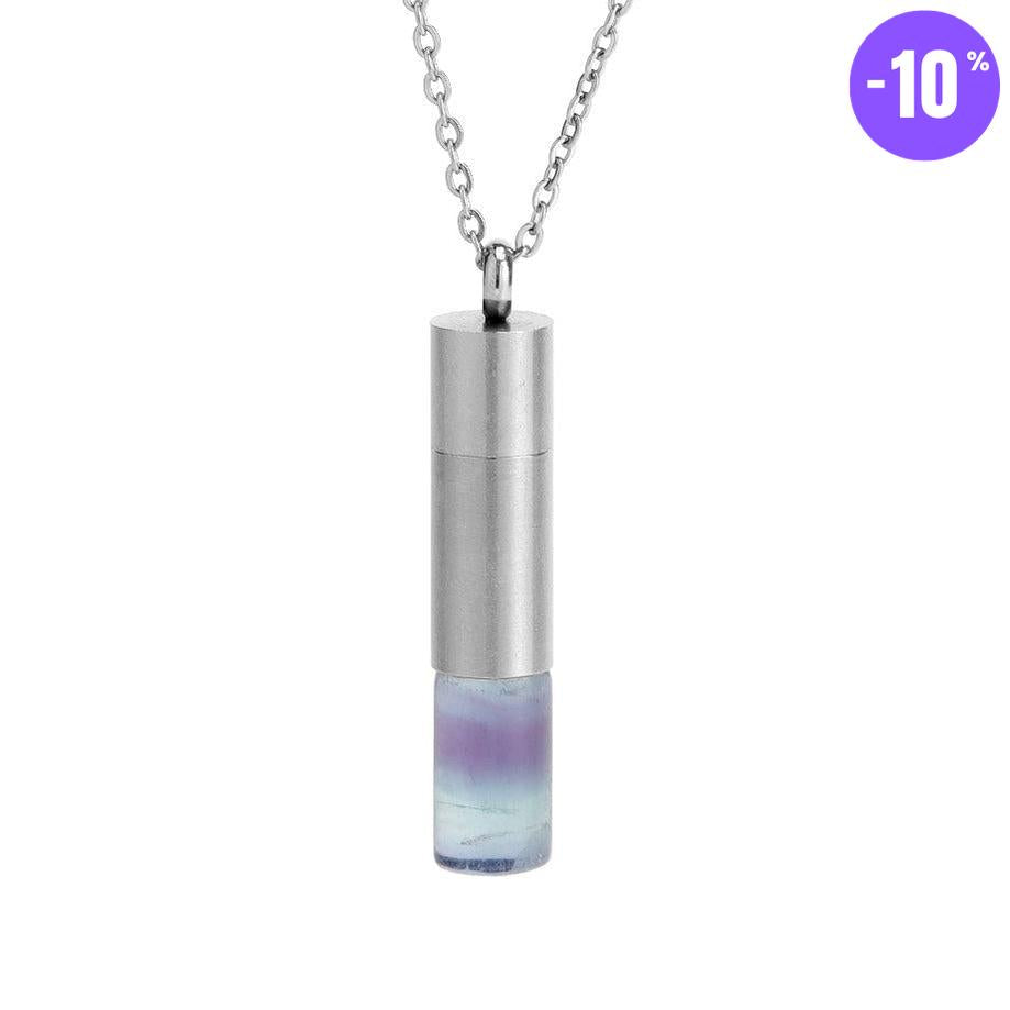 Collier Flacon Énergie en Pierres Naturelles