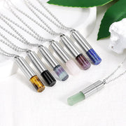 Collier Flacon Énergie en Pierres Naturelles