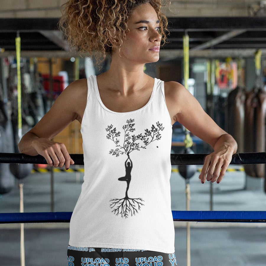Débardeur en coton bio «Yoga Tree 3» pour Femme