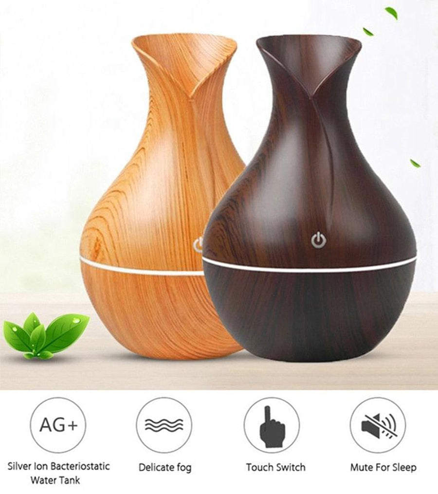 Diffuseur d’huiles essentielles design 130 ml à ultrasons