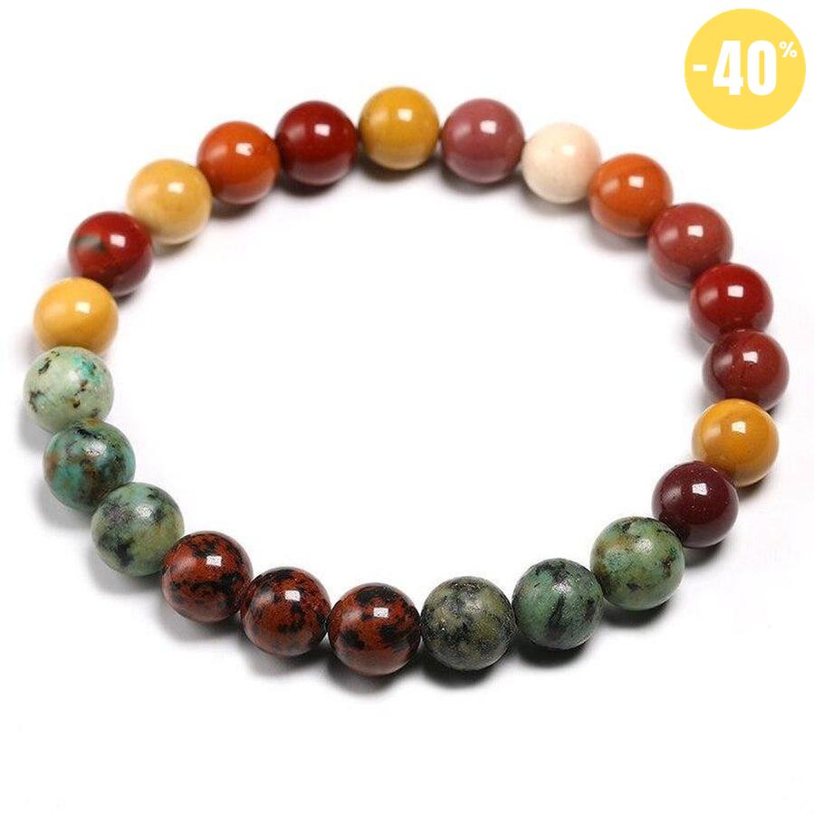 Ensemble Bracelet et Collier / Mala en pierres