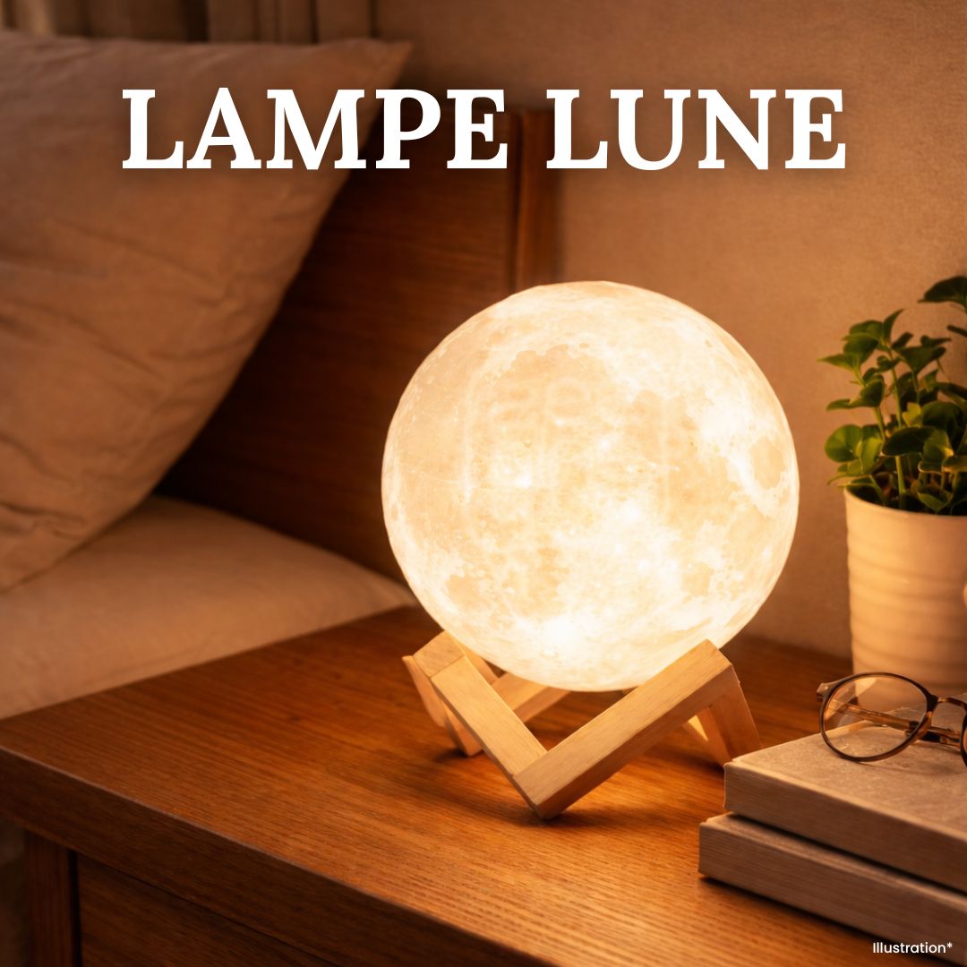 Exclusivité Lampe Lune 3D