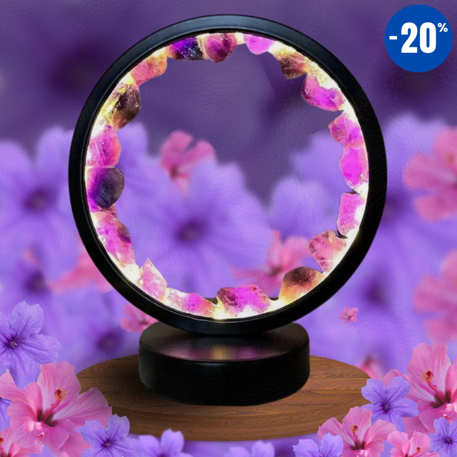 Lampe «Lumière Zen d’Améthyste»