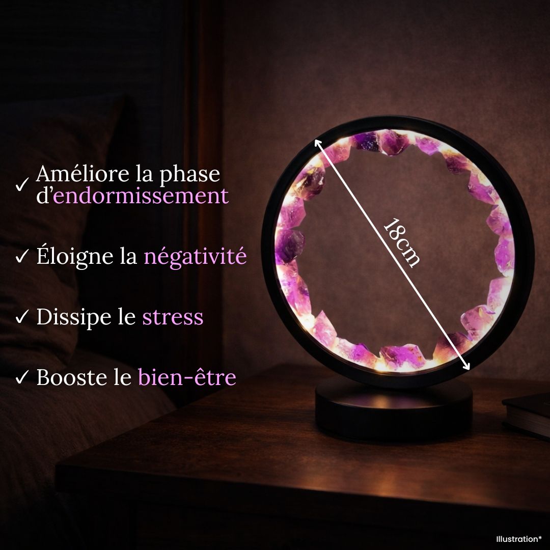 Lampe «Lumière Zen d’Améthyste»