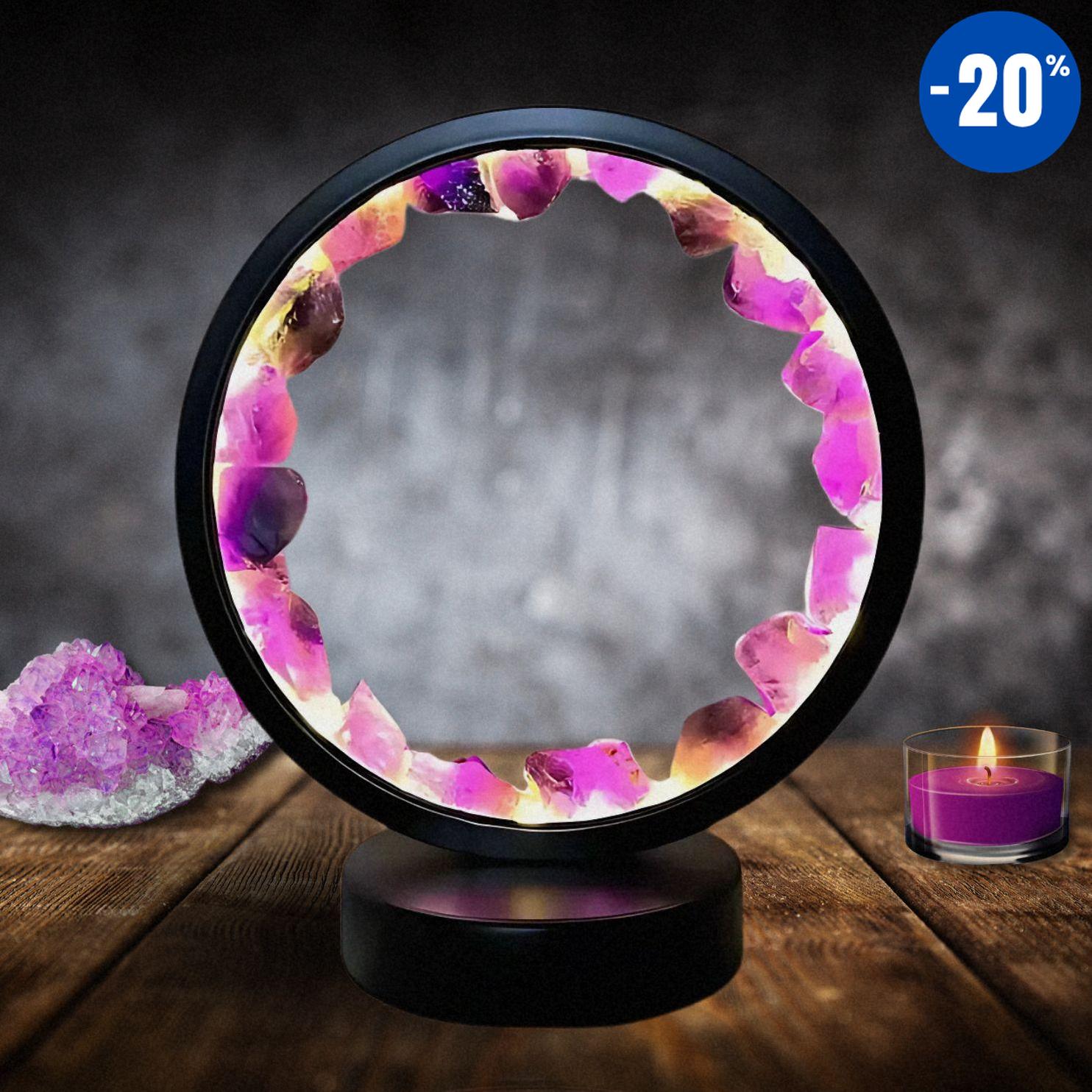 Lampe «Lumière Zen d’Améthyste»