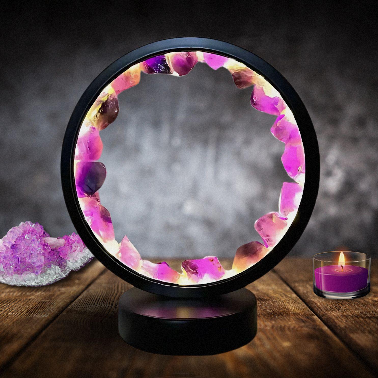 Lampe «Lumière Zen d’Améthyste»